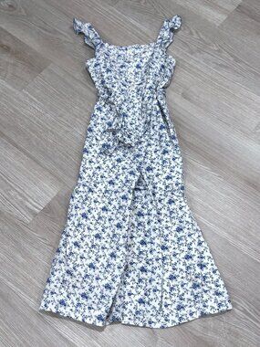 Polo Ralph Lauren Girl's Floral Jumpsuit - Size 7